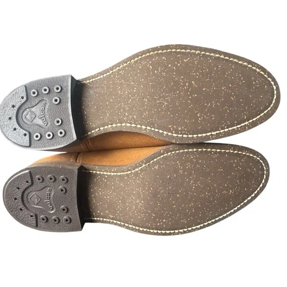 VTG NOS 70s Mens Boots Suede RARE Vulcan Brand NEVER WORN Sturdy Protect SZ 10.5 - Picture 6 of 11